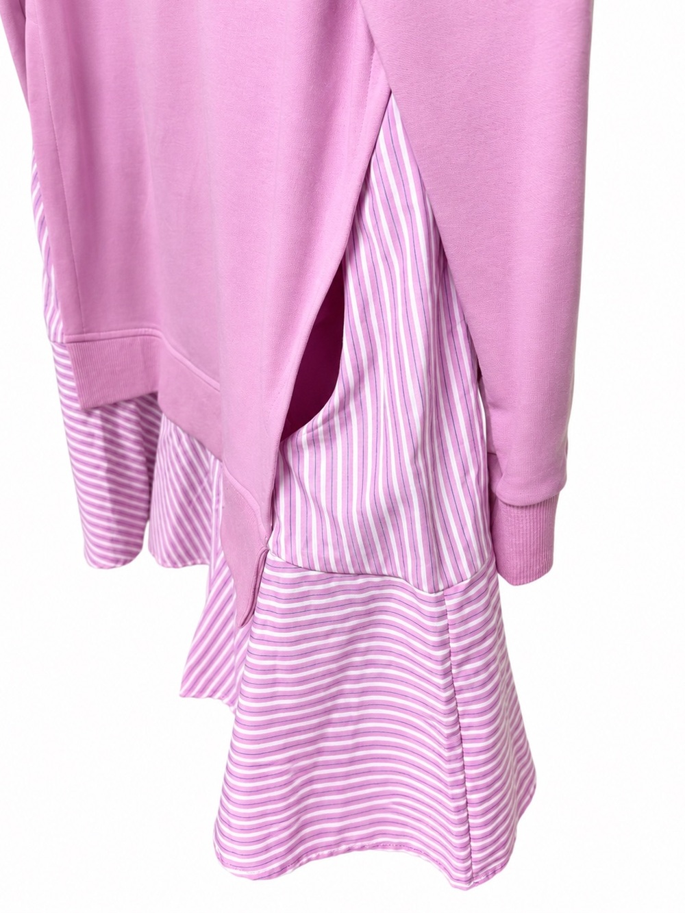 Entro Pink Collared Mini Sweater Dress - Picture 3 of 4